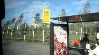 Astana KZ Hyundai Super Aero City bus ride