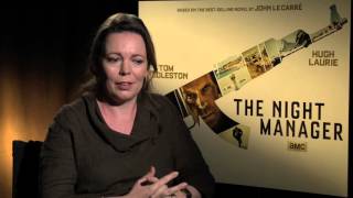 Olivia Colman dishes playing a spy handler in "The Night Manager"