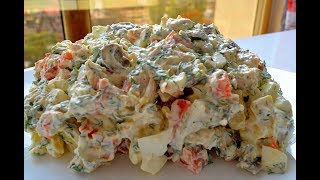 GOBELEKLI ETLI SALAT | SUPER DADLI QIS SALATI
