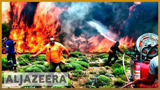?? 'A sea of fire' : Greece wildfire survivors recount horror | Al Jazeera English