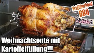 Weihnachtsente mit Kartoffelfüllung!!!! Neighborhood BBQ
