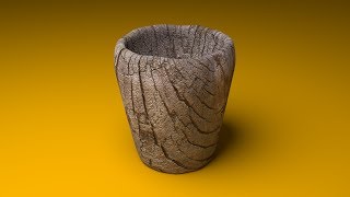 Создание деревянного стакана в Blender
