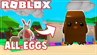 ALL 10 EGG LOCATIONS IN BUBBLE GUM SIMULATOR | Roblox Bubble Gum Simulator