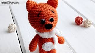 Амигуруми: схема Лисёнок. Игрушки вязанные крючком. Free crochet patterns. Free crochet patterns.