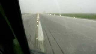 tu 134 landing low visibility cockpit video