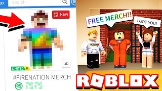 IF YOU ARREST ME, I GIVE YOU NEW #FIRENATION MERCH! Roblox Jailbreak