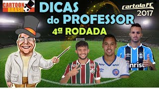 CARTOLA FC 2017 - Dicas #4 rodada - Time do Professor!