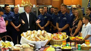 Trump Praises Coast Guard on Thanksgiving Visit