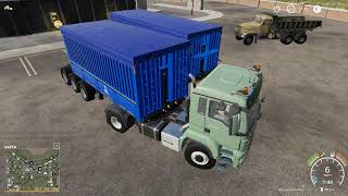 FarmingSimulator 2019 Обзор  мода КрАЗ 256б,тонар 95411