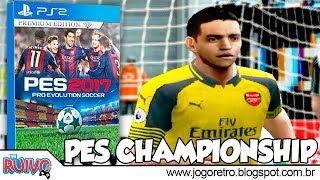 Pro Evolution Soccer 2017 (PES CHAMPIONSHIP 2017 Versão 3.1) no Playstation 2