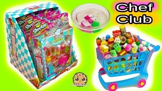 Large Shopping Cart & Box Full Of Season 6  Chef Club Shopkins with Surprise Blind Bags
