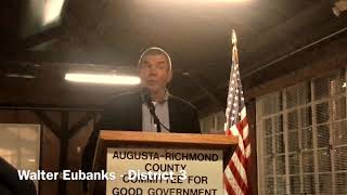 Walter Eubanks campaigns for District 3 on Richmond County Board of Education