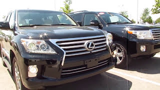 2013 Toyota Landcruiser vs 2013 Lexus LX 570 vocal video with differences Review