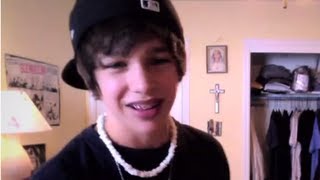 "With You" Chris Brown cover - 14 yr old Austin Mahone with lyrics