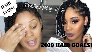 GRWM | 10YRS NATURAL,PREGNANCY,HAIR GOALS CHIT CHAT