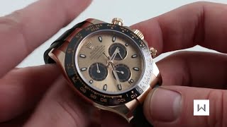 Rolex Daytona 116515LN Everose Gold Luxury Watch Review