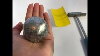 МОЖНО ЛИ СДЕЛАТЬ ИДЕАЛЬНЫЙ МЕТАЛЛИЧЕСКИЙ ШАР ИЗ АЛЮМИНИЕВОЙ ФОЛЬГИ???