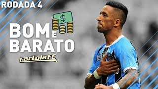 CARTOLA FC 2017 - RODADA 4 - DICAS E TIME BOM E BARATO POR 97 CARTOLETAS