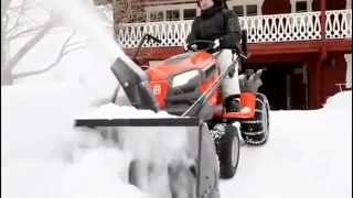 Роторный снегоуборщик двухступенчатый для тракторов Husqvarna YTH/CTH