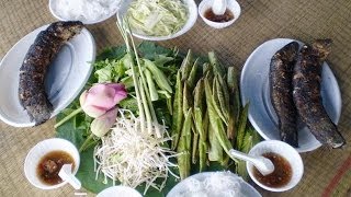 Cá Lóc Nướng Lá sen
