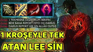 1 KROŞEYLE TEK ATAN LEE SİN!! 1 TEKME +1300 HASAR! (Üst Koridor Lee Sin)