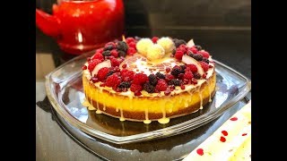 CHEESECAKE DE COCO E FRUTAS VERMELHAS COM THERMOMIX/BIMBY