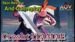 Skin Cresht Itamae GAMEPLAY & REVIEW | AOV | ROV | Lienquan Mobile | Arena of Valor |