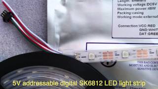 5V addressable digital SK6812 LED light strip - kutop.com