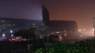 Сильнейший дождь в Домодедово.