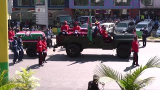 Thousands of Kenyans gather to mourn former leader Daniel Arap Moi