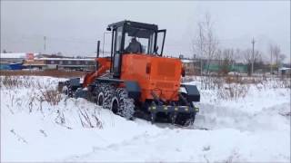 Автогрейдер ГС-14.20П с подключаемым передним мостом.