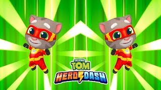 ГОВОРЯЩИЙ ТОМ ПОГОНЯ ГЕРОЕВ #20 Talking Tom Hero Dash лучше Бег за золотом Игра про мультик