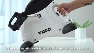 TODO Pedal Exerciser, Under Desk Bike for Leg and Arm Exercise with LCD Monitor-TD001PA