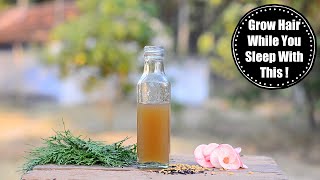 GROW HAIR LONG & THICK WHILE YOU SLEEP : VERY POWERFUL HAIR GROWTH SERUM WITH 3 HAIR GROWTH SEEDS !