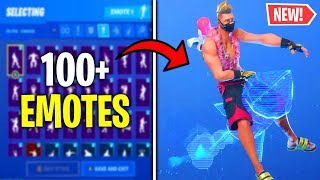 FORTNITE *NEW* SUMMER DRIFT SKIN WITH 100+ EMOTES!!!