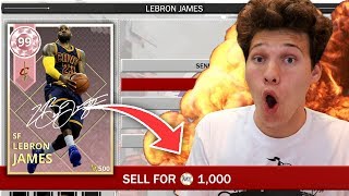 IF I LOSE I DISCARD 99 OVERALL PINK DIAMOND LEBRON JAMES NBA 2K18