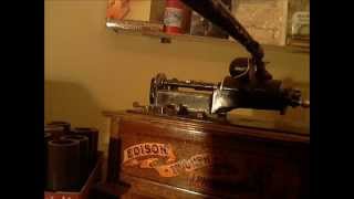 Original Edison Studio Recorder Test Dubbing from Electric Diamond Disc.