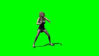 sexy girl dancing - greenscreen effects