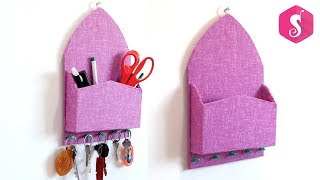 DIY MULTY PURPOSE RACK with KEY HOLDER from Cardboard
