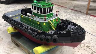 Remote control Tractor Tug,  Z-Drive. Tug George