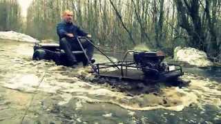 Тест-драйв мотобуксировщика КОЙРА мини 6,5 л/с.по воде. "KOiRA" - любимые места становятся ближе!