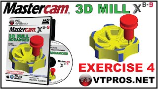 MASTERCAM X8-X9 3D ADVANCED MILL 4.14 - Surface High Speed - Spiral - vtpros.net
