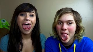 TEACHING MY SISTER TONGUE TRICKS!