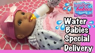 Water Babies Special Delivery 25th anniversary drink and wet doll filling+changing+new outfit
