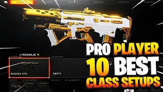 10 BEST "PRO PLAYER" CLASS SETUPS! (NEW UPDATE) - COD BO4