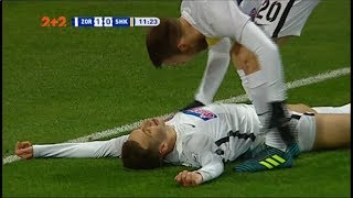 Заря - Шахтер - 1:0. Гол: Лунев (12')