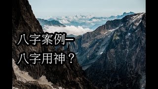 八字案例─八字用神？