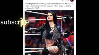 Breaking News -WWE Paige Will Retire