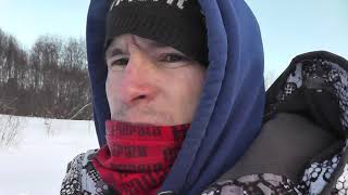 На реку ЧЕРЕЗ ЛЕС.  Зима в снежных КРАЯХ!  Рыбалка на канаве