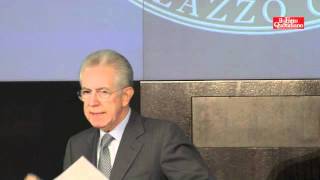 Conferenza stampa di fine anno di Mario Monti